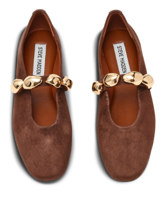 Steve Madden Poppin Mary Jane Ballerina Brun