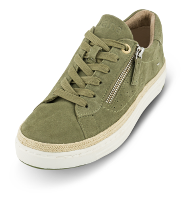 Jana Softline Damesko med snøre Grøn 8-8-23650-26