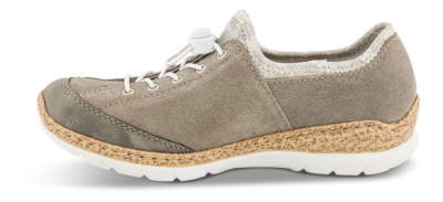 Rieker Damesko med snøre Grå N42F1-40