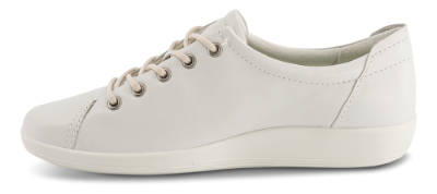 ECCO Damesko med snøre Hvid 20650301007  SOFT 2.0