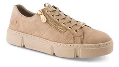 Rieker Damesko med snøre Beige N5934-63