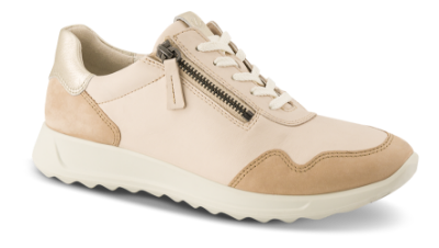 ECCO Damesko med snøre Beige 29245360714  FLEXURE R