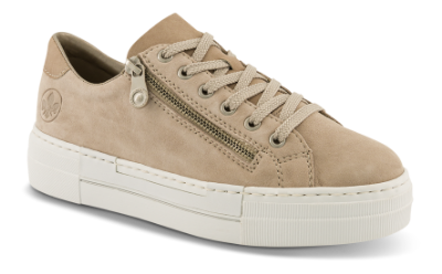 Rieker Damesko med snøre Beige N4921-60