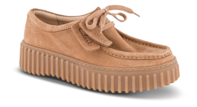 Clarks Damesko med snøre Beige CL26172084