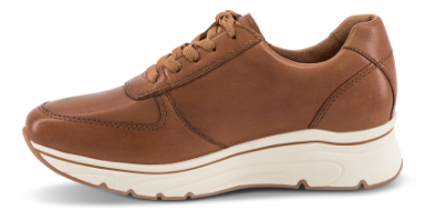 Tamaris Damesko med snøre Brun 1-23711-42