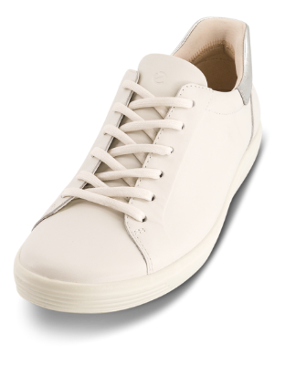 ECCO Damesko med snøre Hvid 47084361144  SOFT 7 W