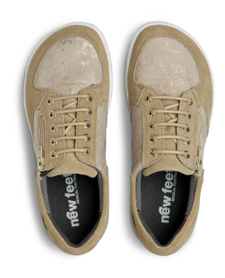 New Feet Damesko med snøre Beige 212-33-1035