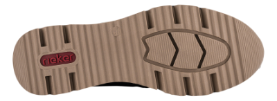 Rieker Damesko med snøre Svart N6314-00