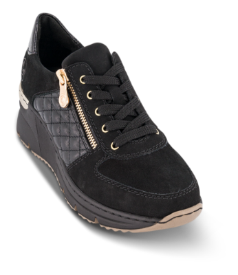 Rieker Damesko med snøre Svart N6314-00