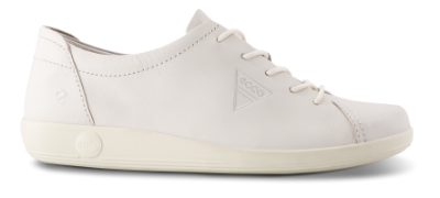 ECCO Damesko med snøre Hvid 20658301007 SOFT 2.0