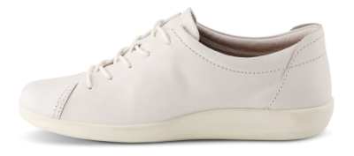 ECCO Damesko med snøre Hvid 20658301007 SOFT 2.0