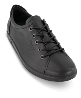 ECCO Damesko med snøre Svart 20650356723  SOFT 2.0