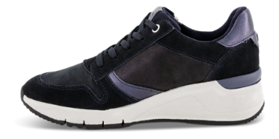 Tamaris Damesko med snøre Blå 1-1-23702-25