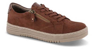 Jana Softline Damesko med snøre Brun 8-8-23760-25