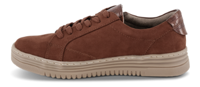 Jana Softline Damesko med snøre Brun 8-8-23760-25