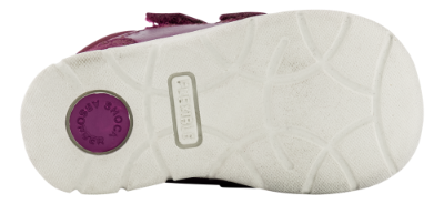 Skofus babystøvle bordeaux m. glitter 3210510172
