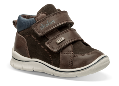 Skofus babystøvel brun/blå