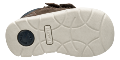 Skofus babystøvel brun/blå