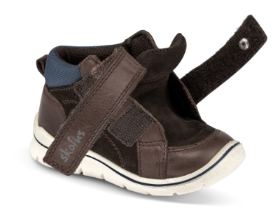 Skofus babystøvel brun/blå