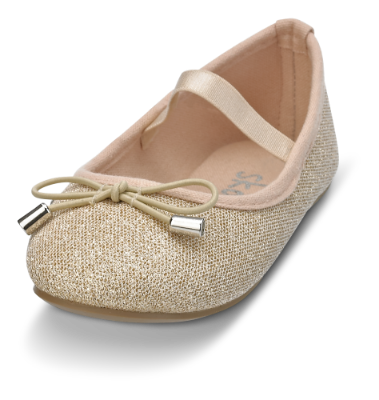 Skofus barneballerina beige