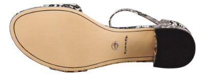 Tamaris damesandal grå snake 1-1-28215-24