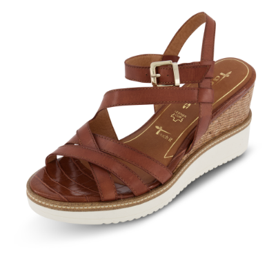 Tamaris damesandal brun 1-1-28349-24