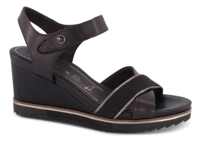 Tamaris damesandal sort 1-1-28350-24