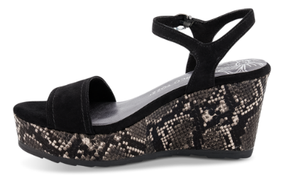 Marco Tozzi damesandal sort 2-2-28359-24