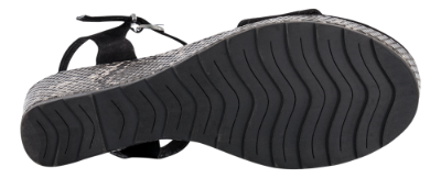 Marco Tozzi damesandal sort 2-2-28359-24