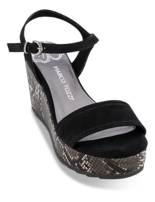 Marco Tozzi damesandal sort 2-2-28359-24