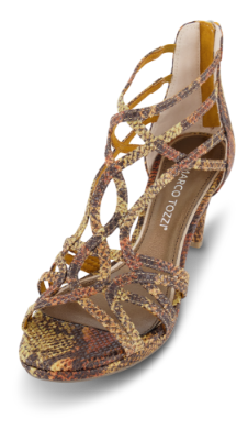 Marco Tozzi damesandal brun multi 2-2-28362-24