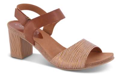 Caprice damesandal konjakk 9-9-28318-24