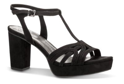 Marco Tozzi damesandal sort 2-2-28332-22