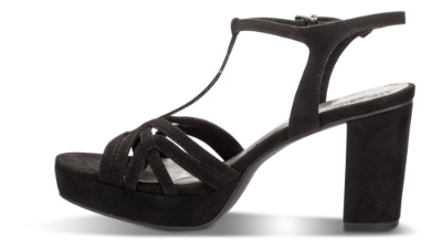 Marco Tozzi damesandal sort 2-2-28332-22