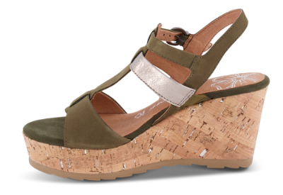 Marco Tozzi damesandal oliven 2-2-28399-24
