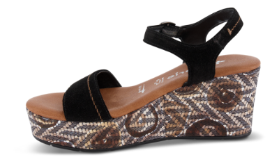 Tamaris damesandal sort 1-1-28013-24