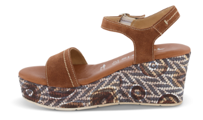 Tamaris damesandal brun 1-1-28013-24