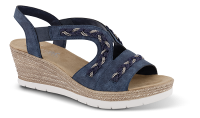 Rieker damesandal marineblå 619D8-14