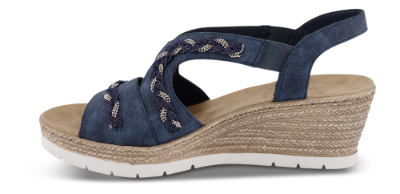Rieker damesandal marineblå 619D8-14