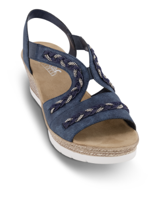 Rieker damesandal marineblå 619D8-14