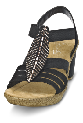 Rieker damesandal sort 66526-00