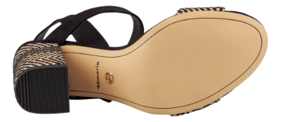 Tamaris damesandal sort 1-1-28326-24