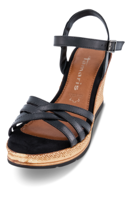 Tamaris Damesandal med hæl Sort 1-1-28042-26