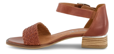 Caprice Damesandal med hæl Brun 9-9-28208-26