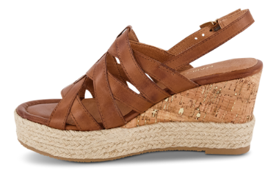 Marco Tozzi Damesandal med hæl Brun 2-2-28378-26