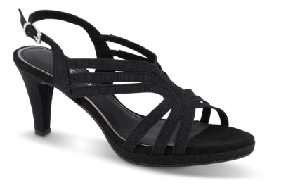 Marco Tozzi damesandal sort 2-2-28329-34