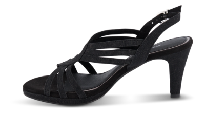 Marco Tozzi damesandal sort 2-2-28329-34