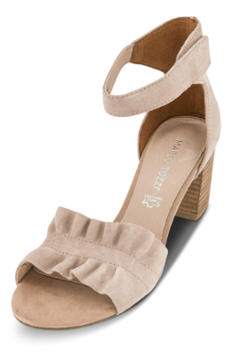 Marco Tozzi Damesandal med hæl Beige 2-2-28398-26