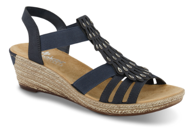 Rieker damesandal blå 62436-14