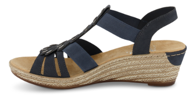 Rieker damesandal blå 62436-14